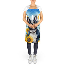 Load image into Gallery viewer, French Bulldog in Sunflowers Apron – Artist-Designed Kitchen, BBQ &amp; Craft Apron