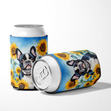 Load image into Gallery viewer, French Bulldog in Sunflowers Can or Bottle Hugger