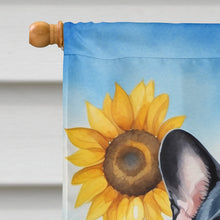 Load image into Gallery viewer, French Bulldog in Sunflowers House Flag