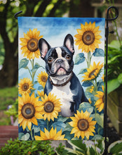 Load image into Gallery viewer, French Bulldog in Sunflowers Garden Flag – Bright Dog-Themed Yard Decor