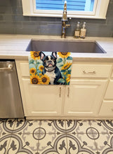 Load image into Gallery viewer, French Bulldog in Sunflowers Kitchen Towel