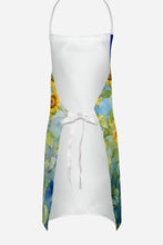 Load image into Gallery viewer, White German Shepherd in Sunflowers Apron – Artist-Designed Kitchen, BBQ &amp; Craft Apron