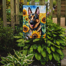 Load image into Gallery viewer, German Shepherd in Sunflowers Garden Flag – Bright Dog-Themed Yard Decor