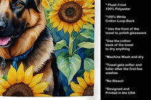Load image into Gallery viewer, German Shepherd in Sunflowers Kitchen Towel
