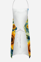 Load image into Gallery viewer, German Shorthaired Pointer in Sunflowers Apron – Artist-Designed Kitchen, BBQ &amp; Craft Apron