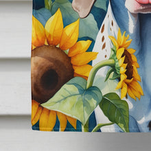 Load image into Gallery viewer, German Shorthaired Pointer in Sunflowers House Flag