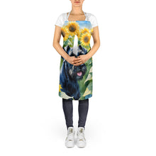 Load image into Gallery viewer, Giant Schnauzer in Sunflowers Apron – Artist-Designed Kitchen, BBQ &amp; Craft Apron