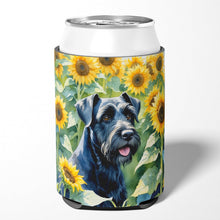Load image into Gallery viewer, Giant Schnauzer in Sunflowers Can or Bottle Hugger