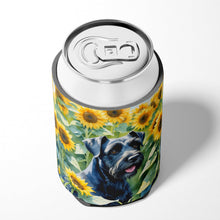 Load image into Gallery viewer, Giant Schnauzer in Sunflowers Can or Bottle Hugger