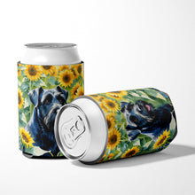 Load image into Gallery viewer, Giant Schnauzer in Sunflowers Can or Bottle Hugger