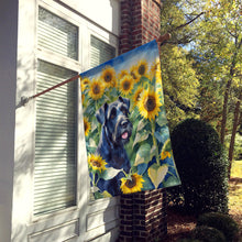 Load image into Gallery viewer, Giant Schnauzer in Sunflowers House Flag
