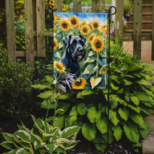 Load image into Gallery viewer, Giant Schnauzer in Sunflowers Garden Flag – Bright Dog-Themed Yard Decor