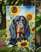 Load image into Gallery viewer, Gordon Setter in Sunflowers Garden Flag – Bright Dog-Themed Yard Decor
