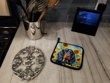 Load image into Gallery viewer, Gordon Setter in Sunflowers Pot Holders - Set of 2 Decorative Kitchen Helpers | Made in the USA
