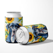 Load image into Gallery viewer, Great Dane in Sunflowers Can or Bottle Hugger