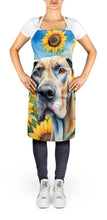 Load image into Gallery viewer, Great Dane in Sunflowers Apron – Artist-Designed Kitchen, BBQ &amp; Craft Apron