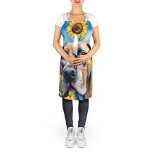 Load image into Gallery viewer, Great Dane in Sunflowers Apron – Artist-Designed Kitchen, BBQ &amp; Craft Apron