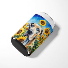 Load image into Gallery viewer, Great Dane in Sunflowers Can or Bottle Hugger