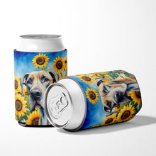 Load image into Gallery viewer, Great Dane in Sunflowers Can or Bottle Hugger