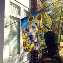 Load image into Gallery viewer, Great Dane in Sunflowers House Flag