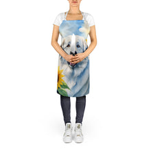 Load image into Gallery viewer, Great Pyrenees in Sunflowers Apron – Artist-Designed Kitchen, BBQ &amp; Craft Apron