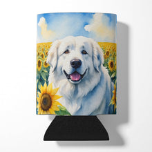Load image into Gallery viewer, Great Pyrenees in Sunflowers Can or Bottle Hugger