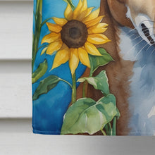 Load image into Gallery viewer, Greyhound in Sunflowers House Flag