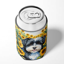 Load image into Gallery viewer, Havanese in Sunflowers Can or Bottle Hugger