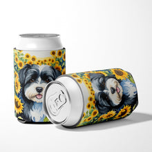 Load image into Gallery viewer, Havanese in Sunflowers Can or Bottle Hugger