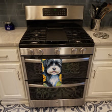 Load image into Gallery viewer, Havanese in Sunflowers Kitchen Towel
