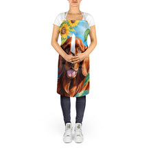 Load image into Gallery viewer, Irish Setter in Sunflowers Apron – Artist-Designed Kitchen, BBQ &amp; Craft Apron