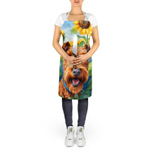 Load image into Gallery viewer, Irish Terrier in Sunflowers Apron – Artist-Designed Kitchen, BBQ &amp; Craft Apron