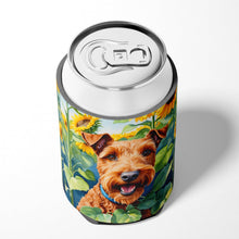 Load image into Gallery viewer, Irish Terrier in Sunflowers Can or Bottle Hugger