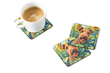 Load image into Gallery viewer, Irish Terrier in Sunflowers Coasters - Set of 4 Lightweight Foam, Absorbent Drink Coasters