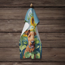 Load image into Gallery viewer, Irish Terrier in Sunflowers Kitchen Towel