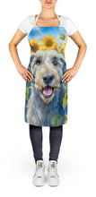 Load image into Gallery viewer, Irish Wolfhound in Sunflowers Apron – Artist-Designed Kitchen, BBQ &amp; Craft Apron