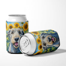 Load image into Gallery viewer, Irish Wolfhound in Sunflowers Can or Bottle Hugger
