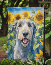 Load image into Gallery viewer, Irish Wolfhound in Sunflowers Garden Flag – Bright Dog-Themed Yard Decor