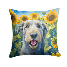 Load image into Gallery viewer, Irish Wolfhound in Sunflowers Throw Pillow