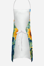 Load image into Gallery viewer, Japanese Chin in Sunflowers Apron – Artist-Designed Kitchen, BBQ &amp; Craft Apron