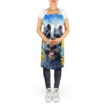 Load image into Gallery viewer, Kerry Blue Terrier in Sunflowers Apron – Artist-Designed Kitchen, BBQ &amp; Craft Apron