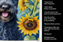 Load image into Gallery viewer, Kerry Blue Terrier in Sunflowers Kitchen Towel