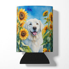 Load image into Gallery viewer, Kuvasz in Sunflowers Can or Bottle Hugger