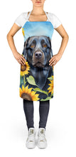 Load image into Gallery viewer, Labrador Retriever in Sunflowers Apron – Artist-Designed Kitchen, BBQ &amp; Craft Apron