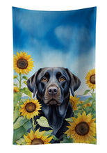 Load image into Gallery viewer, Labrador Retriever in Sunflowers Kitchen Towel