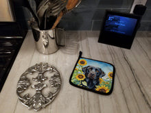 Load image into Gallery viewer, Labrador Retriever in Sunflowers Pot Holders - Set of 2 Decorative Kitchen Helpers | Made in the USA