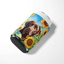 Load image into Gallery viewer, Labrador Retriever in Sunflowers Can or Bottle Hugger
