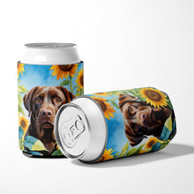 Load image into Gallery viewer, Labrador Retriever in Sunflowers Can or Bottle Hugger