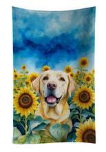 Load image into Gallery viewer, Labrador Retriever in Sunflowers Kitchen Towel