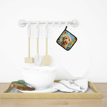Load image into Gallery viewer, Labradoodle in Sunflowers Pot Holders - Set of 2 Decorative Kitchen Helpers | Made in the USA